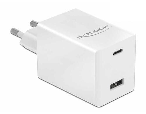 Delock Netzteiladapter USB-C PD 3.0 USB-A USB-C bis zu max. 45W, USB-A bis zu 18W
