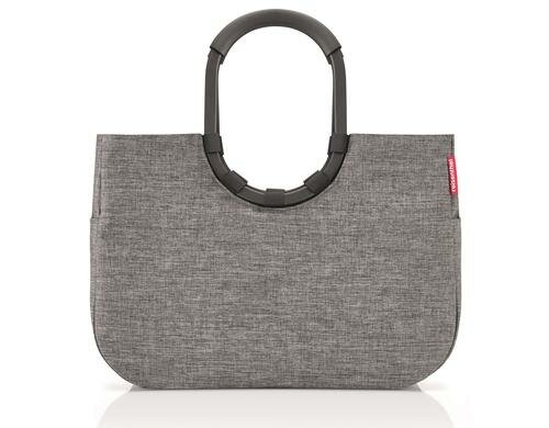 Reisenthel Einkaufskorb loopshopper L twist silver, 46 x 34.5 x 25 cm, 25 l