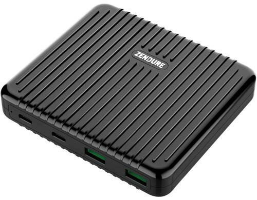 Zendure Ladegerät B 2x USB-C+ 2x USB-A Black, 100W Dual USB-C, Desktop, EU