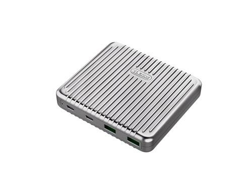 Zendure Ladegerät S 2x USB-C+ 2x USB-A Silver, 100W Dual USB-C, Desktop, EU