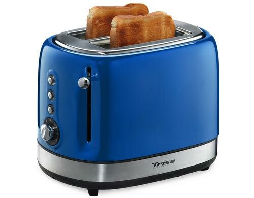 Trisa Toaster Diners Edition 815W, blau, 7 Stufen, Retro