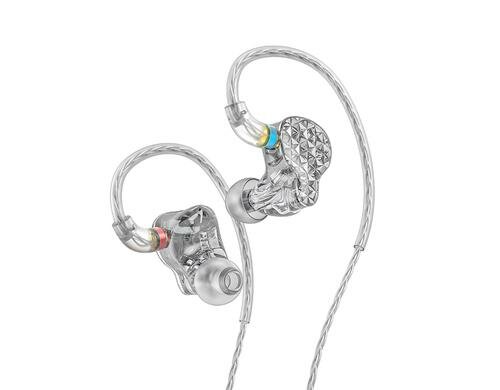 FiiO FA9 Silber, In-Ear Ohrhörer mit 6 Balanced Armature Treibern pro Seite
