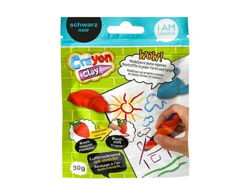 I am Creative Modellierknete Crayon Clay Schwarz,