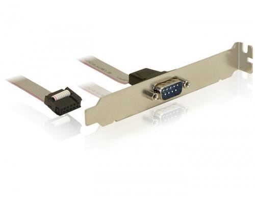 Seriel 1 Ports Seriell RS-232 Bracket Full Hight, 1:1 Belegung, 40cm Kabel