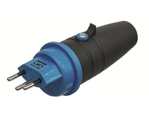 STEFFEN STEKO TPE-Stecker T13 IP55 grau/hellblau