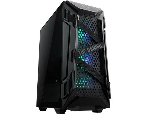 ASUS TUF Gaming GT301 Midi Tower schwarz, 4x2,5/3,5 INT, 3x2.5 INT