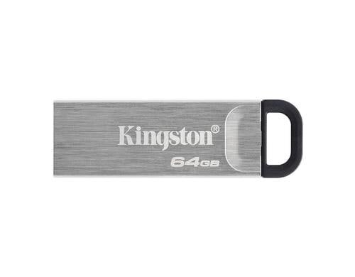 Kingston DataTraveler Kyson 64GB, USB 3.2 mit kappenlosem Metallgehäuse