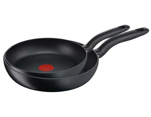 Tefal Bratpfannen Set Hard Titanium plus Pfannen-Set 24 + 28cm