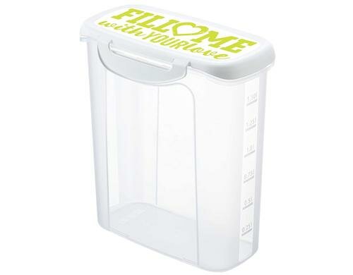 Rotho Streudose Clic & Lock 1.5 Liter transp/bunt , 169x98x202 mm