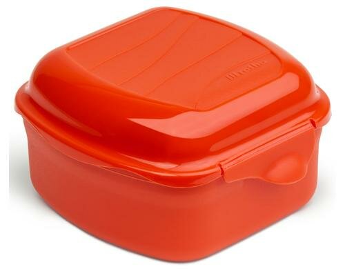 Rotho Eierkocher Memory Microwave 0.45L papaya rot, 110x110x65 mm