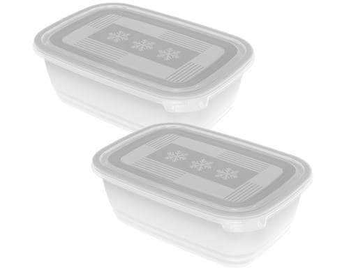 Rotho Gefrierdosen Set Freeze 2x 1.9 Liter, transp, 234x160x100 mm