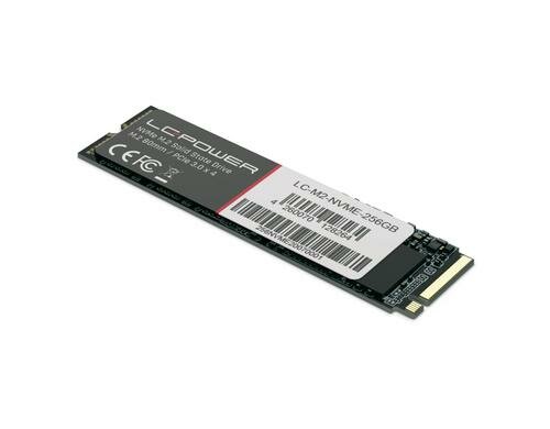 SSD LC-Power Flash Phenom, M.2, 256GB NVMe, 3D Nand TLC, 1600/1000 MB/s, Ret.