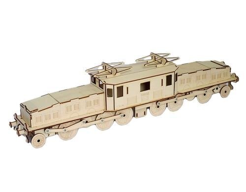 Aerobel Krokodil SBB Lokomotive 3D Lasecut Holz-Bausatz