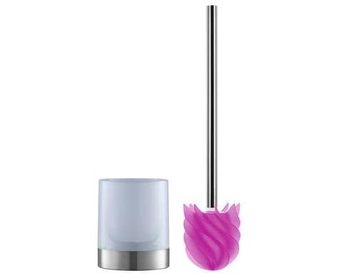 Loomaid WC-Bürste Silikonkopf Edelstahl/ pink