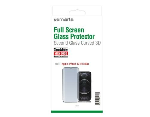 4smarts Second Glass Curved 3D schwarz für iPhone 12 Pro Max