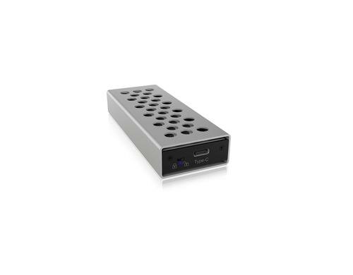 ICY BOX ext. M.2 Gehäuse IB-1825M-C31 silber, USB 3.1 Type-C/A, M.2 SATA SSD