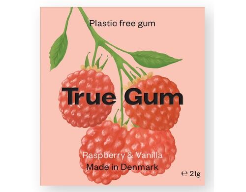 Kaugummi Himbeere & Vanille 21g