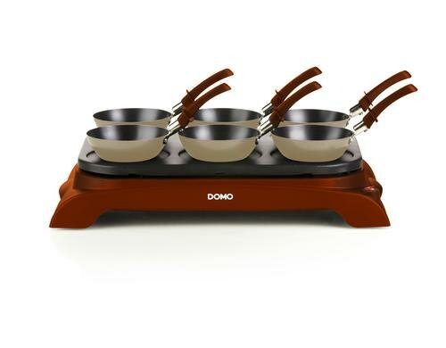 Domo Gourmet-Set DO8711W/S Wok, Crepe, 1000W