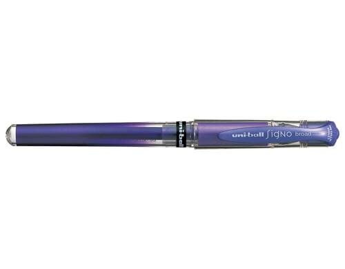 UNIBALL SIGNO Broad Gel-Roller 1mm, metallic violett