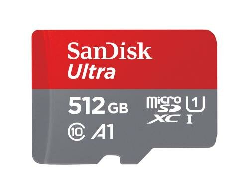 SanDisk microSDXC Card Ultra 512GB UHS-I U1, Lesen 120MB/s, inkl. SD-Adapter