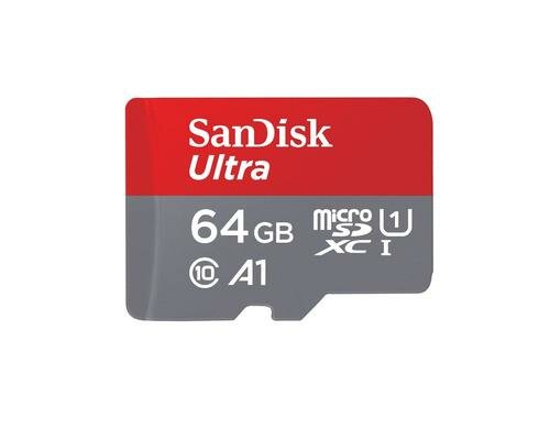 SanDisk microSDXC Card Ultra 64GB UHS-I U1, Lesen 120MB/s, inkl. SD-Adapter
