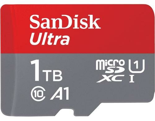 SanDisk microSDXC Card Ultra 1TB UHS-I U1, Lesen 120MB/s, inkl. SD-Adapter