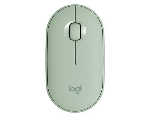 Logitech Pebble M350 eucalyptus USB 2.4GHz, Bluetooth