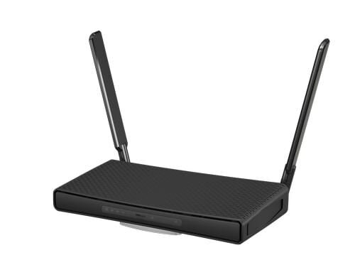 MikroTik HAP AC3, 867 & 300Mbps WLAN Router 5x GE LAN, USB, OS4 Lizenz, Tower Design