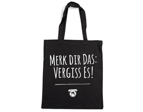 Pechkeks Stofftasche Merk dir das.... 40.5 x 37.5 cm, Baumwolle