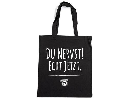 Pechkeks Stofftasche Du nervst 40.5 x 37.5 cm, Baumwolle