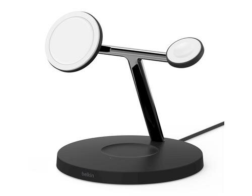 Belkin 3-in-1 Ladgegerät MagSafe schwarz für Apple Geräte