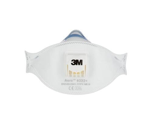 3M Feinstaubmaske Aura 9322+ FFP2, 5 Stück, Maskentyp: Halbmaske, Grösse: Einheitsgrösse, Schutzklasse: FFP2, Farbe: Weiss